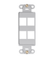 INSERT 4-PORT DECORA GY - 41644-GY INSERT 4-PORT DECORA GY - 41644-GY